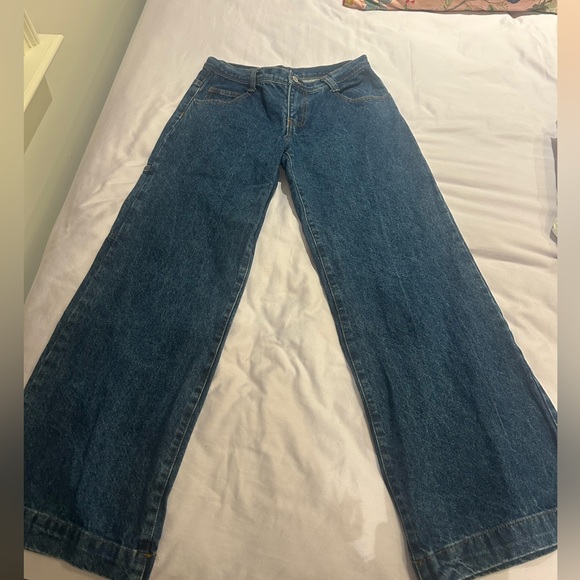 Brandy Melville Blue Flare Jeans - Picture 2 of 3
